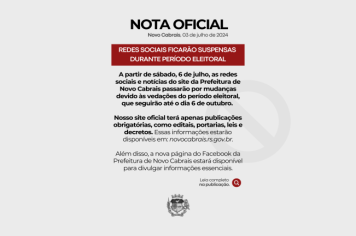 Site e redes sociais da Prefeitura são ajustados para atender à legislação eleitoral