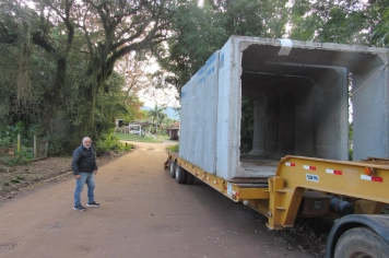 Galerias já estão em obra de ponte na Linha Pfeifer