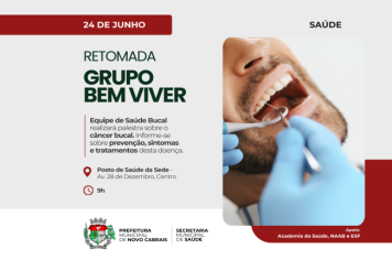 Prevenção do câncer bucal é tema de palestra no Grupo Bem Viver