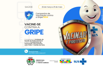 Campanha de Vacinação Contra a Influenza segue em ação em Novo Cabrais
